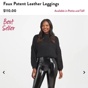 *NEW* Spanx Faux Patent Leather Leggings